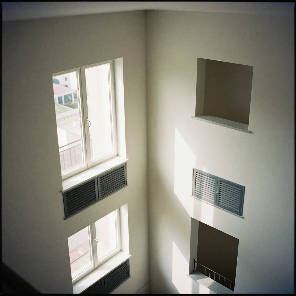 Krydsventilation diagram