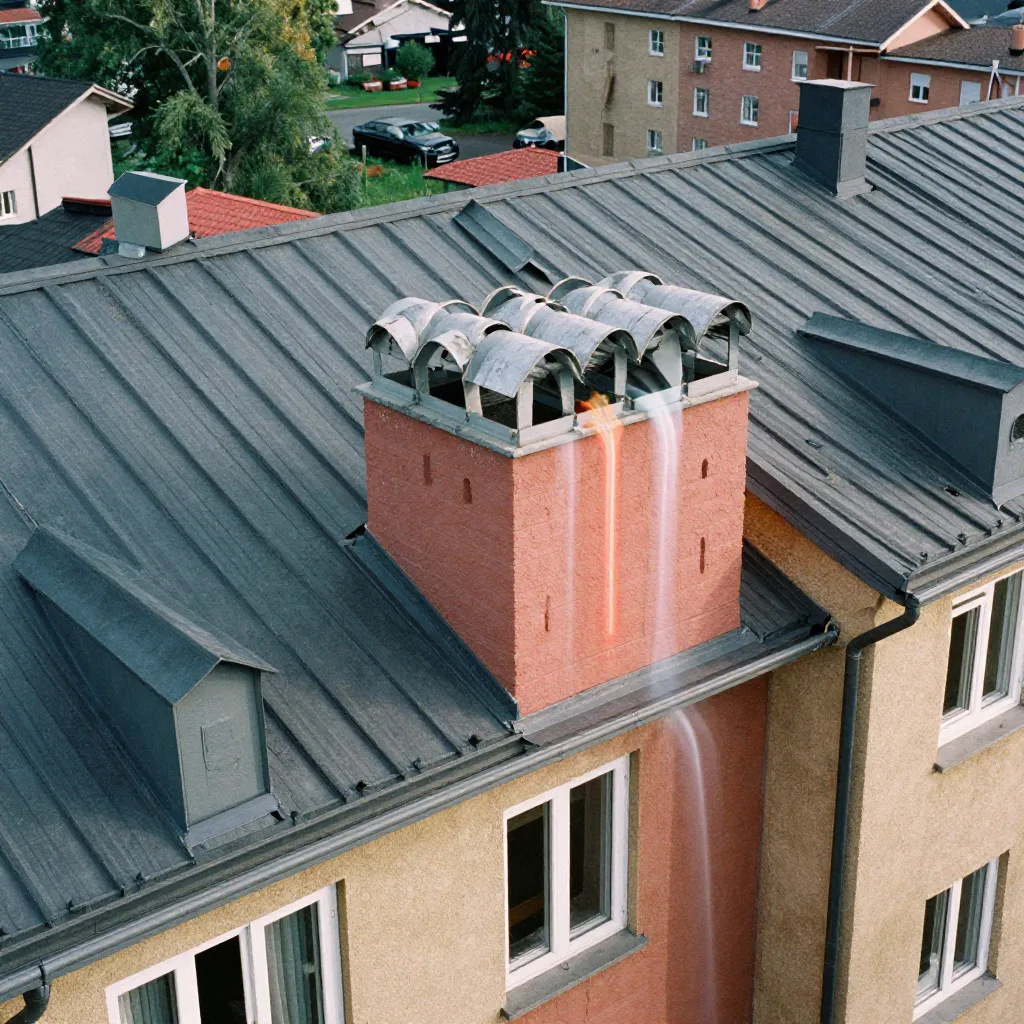 Luftstrøm diagram i lejlighed